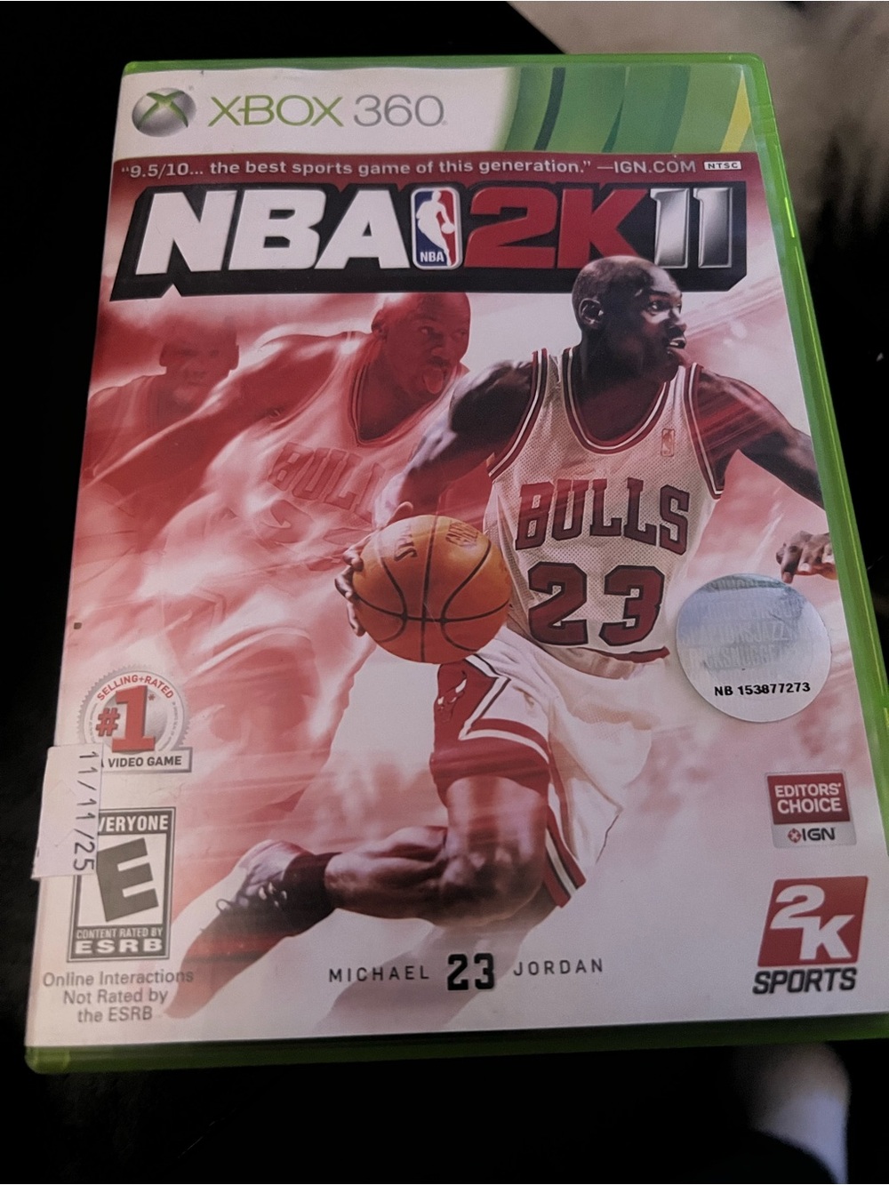 NBA 2K11 Xbox 360 Video Game - Microsoft Xbox 360 Green/Red